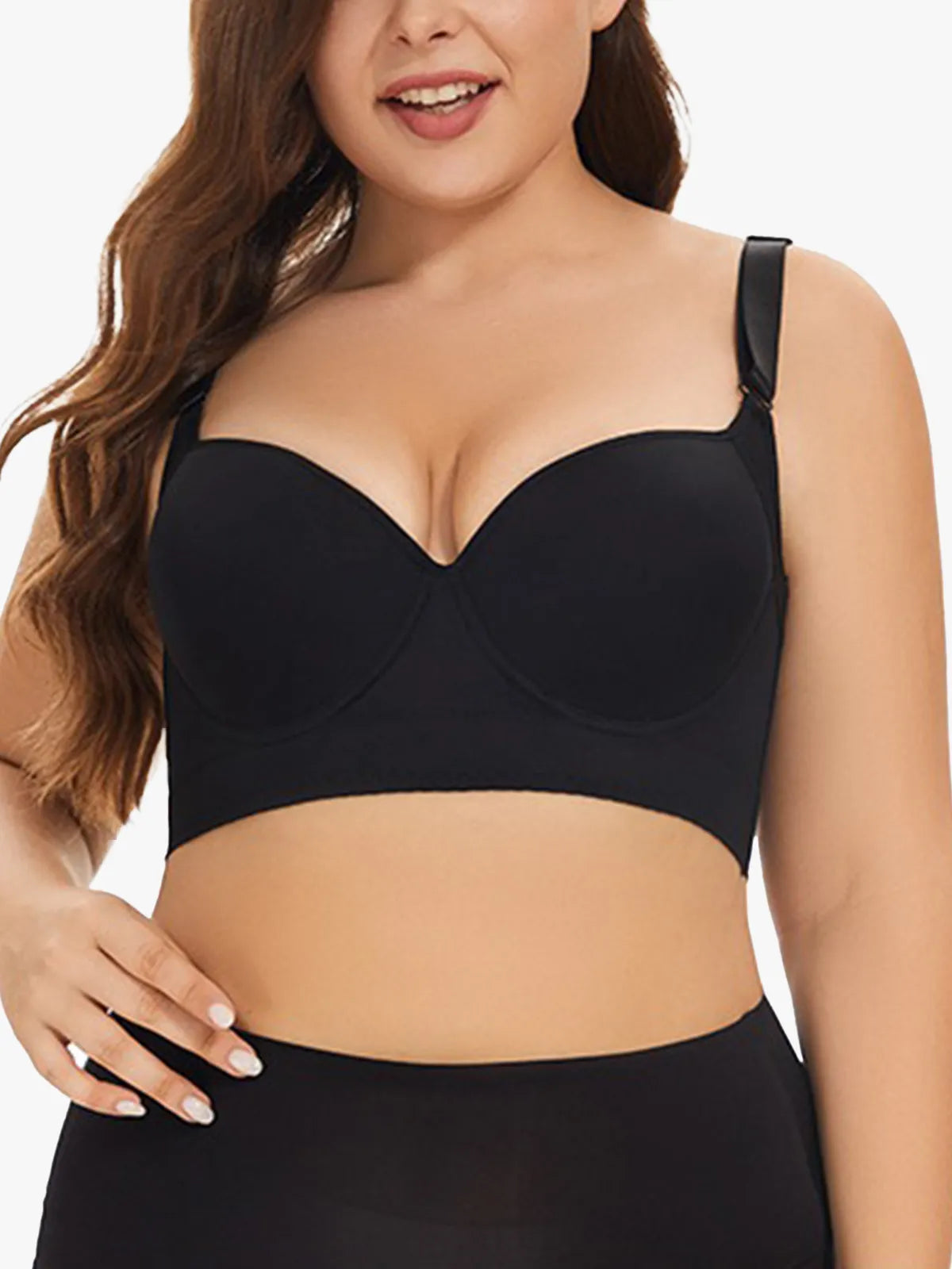 LuxeForm™ - Soutien Push-Up com Efeito Alisador nas Costas