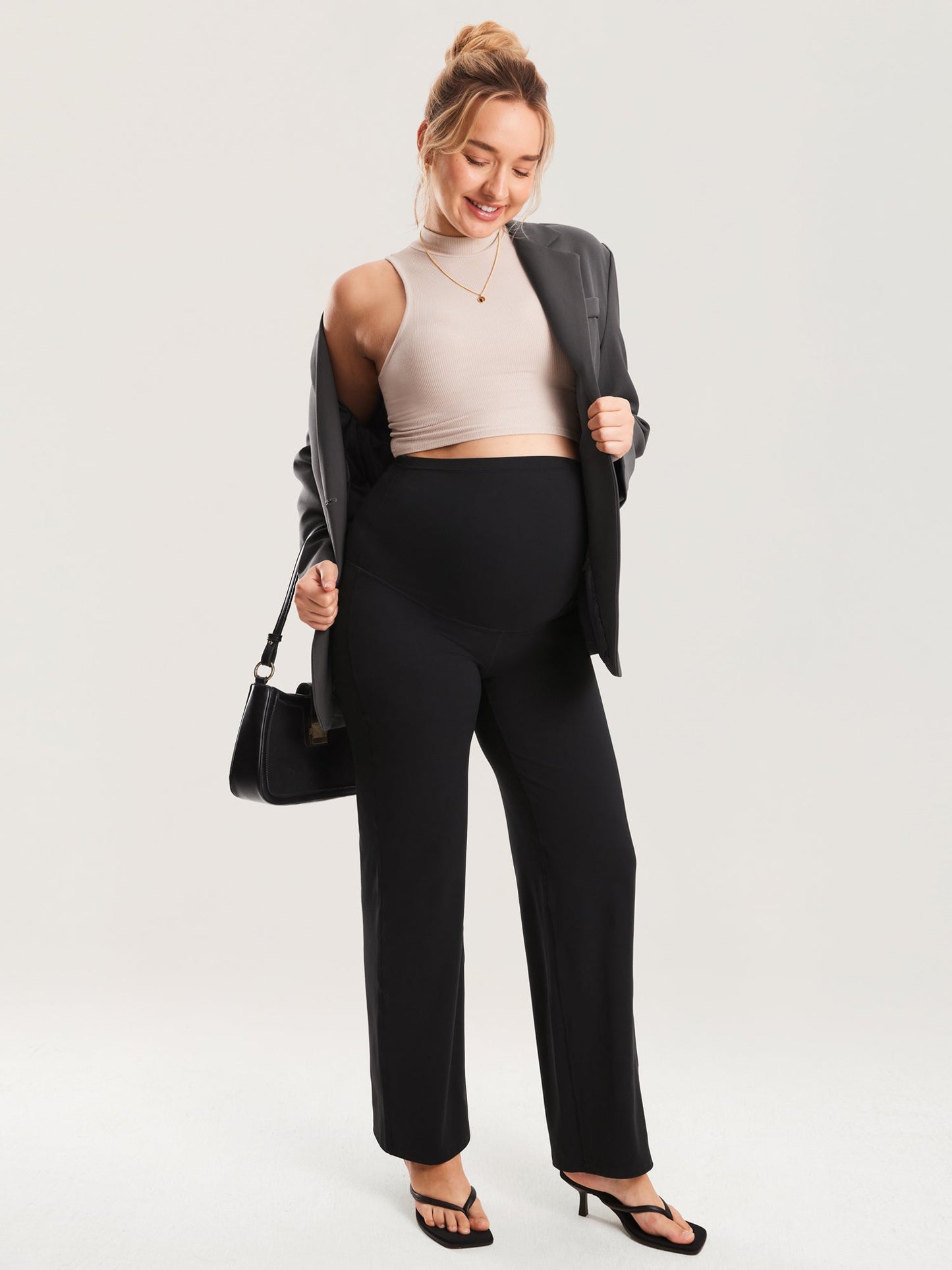 Calças de Maternidade zayalisboa® de Perna Larga