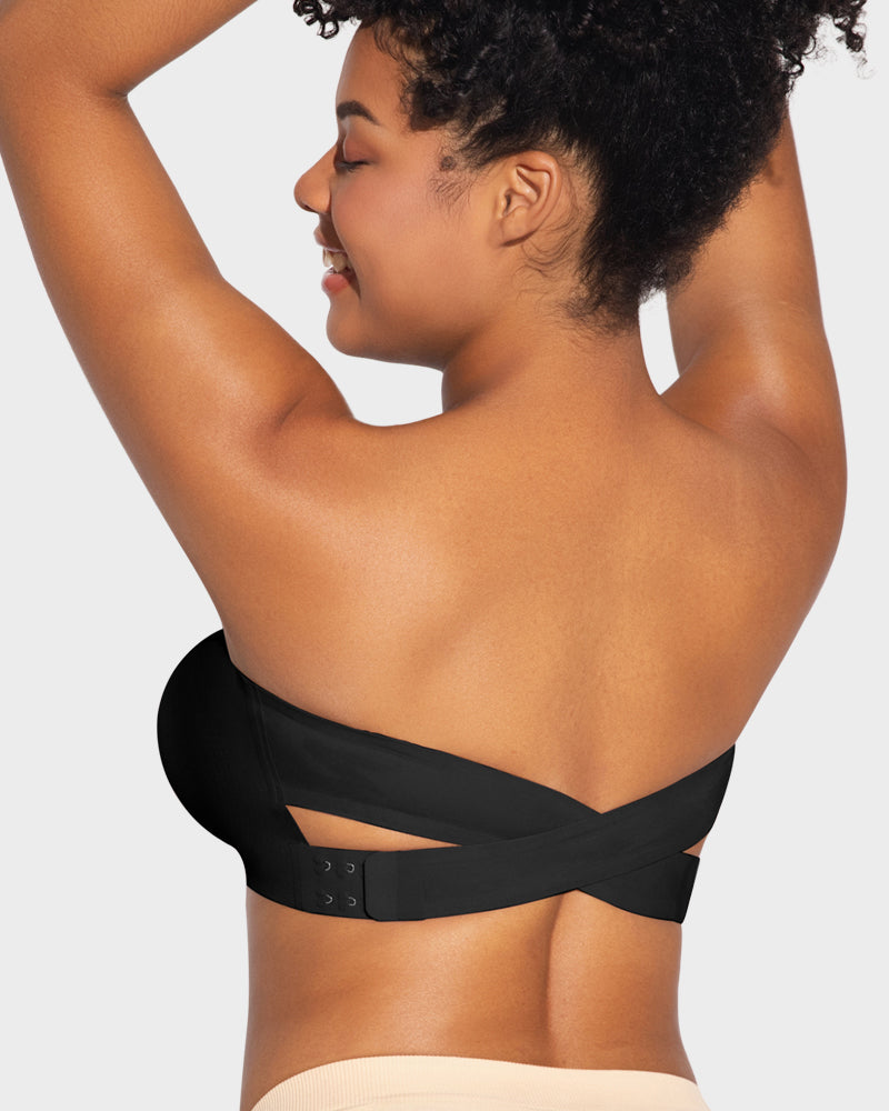 Soutien Bandeau com Fecho Lateral e Efeito Antideslizante