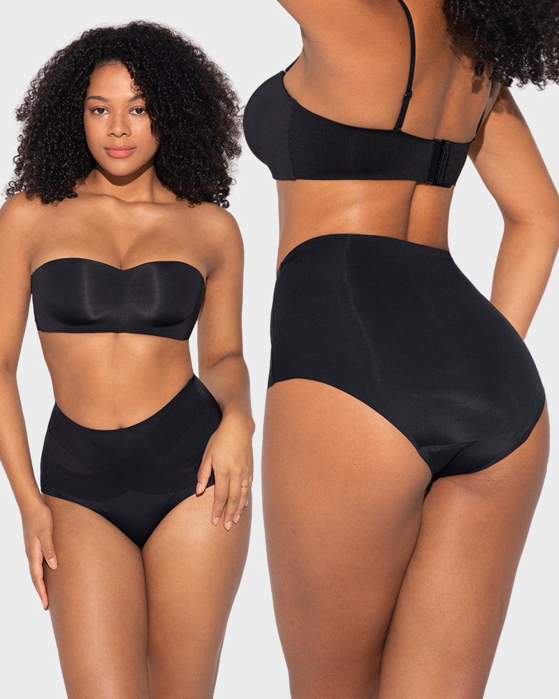 Cuecas Modeladoras Sem Costuras de Cintura Alta (Pack 5)