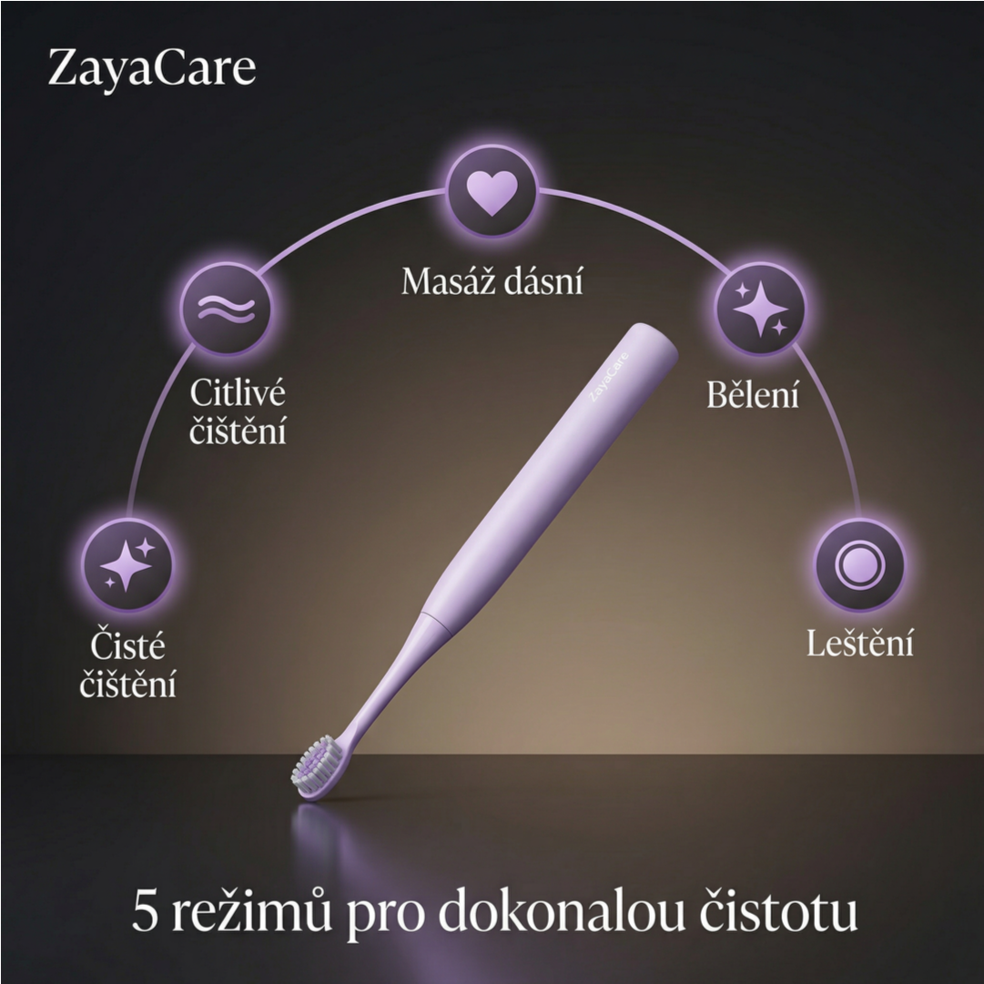 Popis produktu — ZayaCare Sonický elektrický kartáček X610