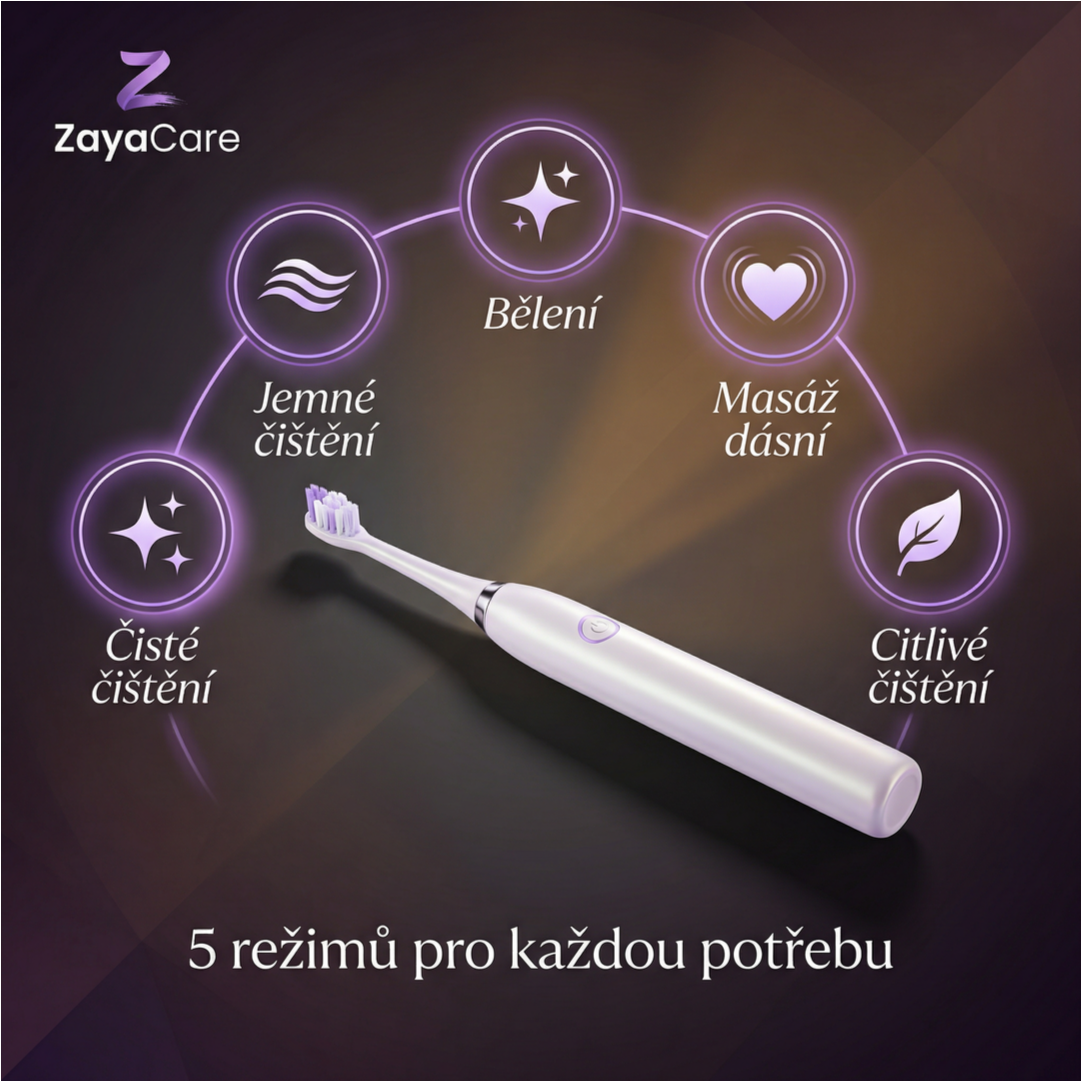 Popis produktu — ZayaCare Sonický elektrický kartáček SG-575