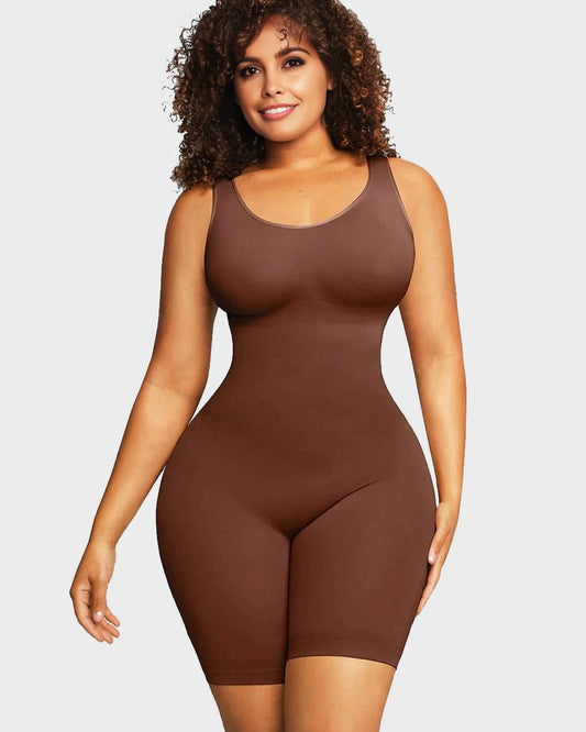 Body Modelador Sem Costuras até Meio da Coxa