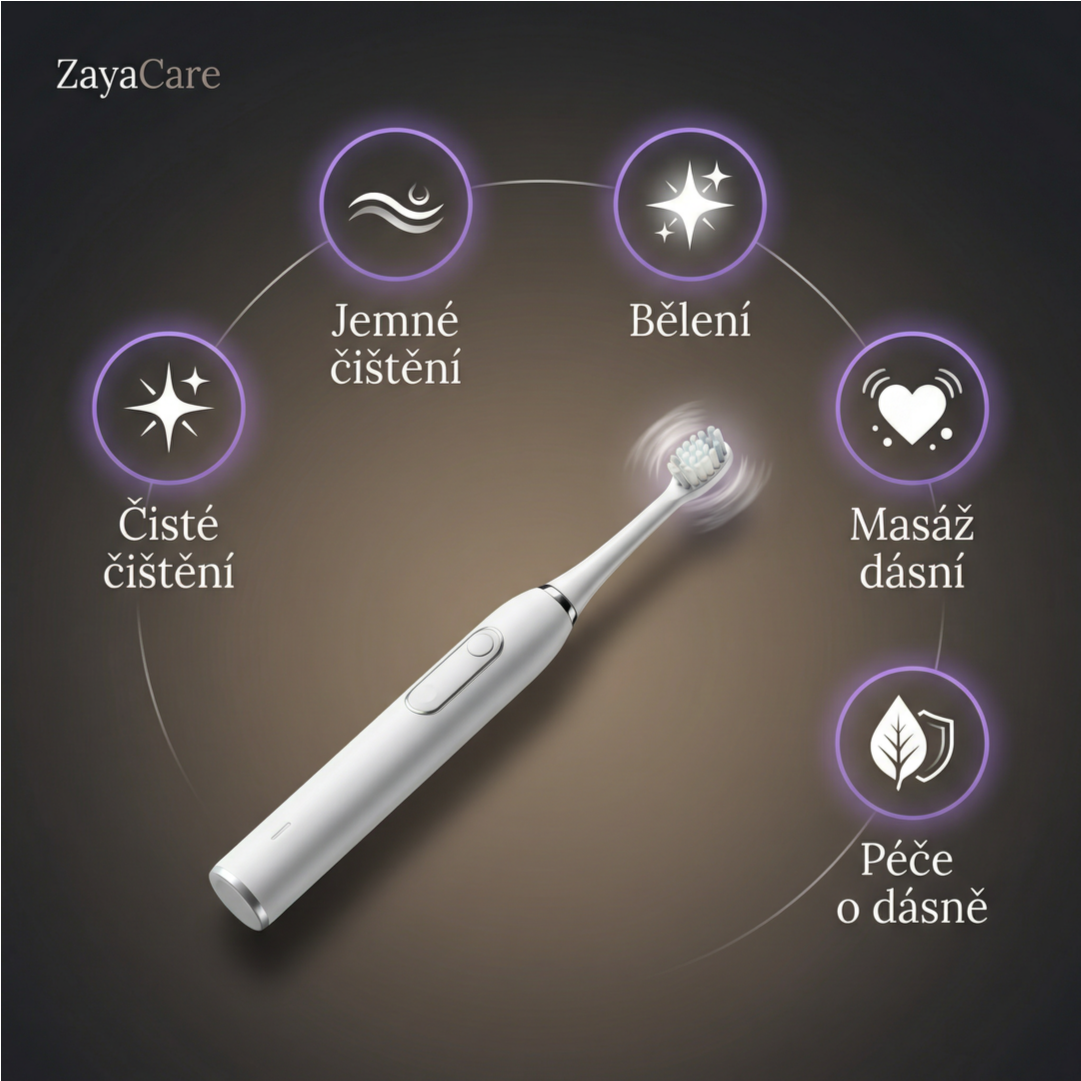 Popis produktu — ZayaCare Rotační elektrický kartáček